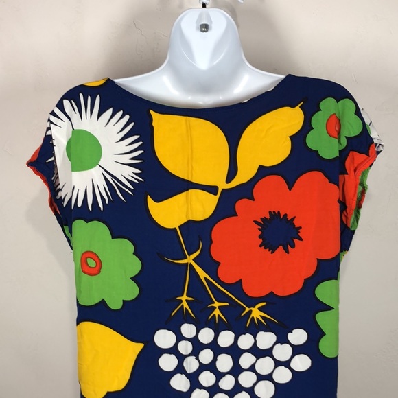 Marimekko for Target blue floral tunic size xs - Picture 6 of 9